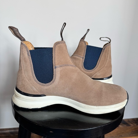 Blundstone 2146 Elastic Sided Sand & Navy Active Boots Size M8 - Picture 8 of 10